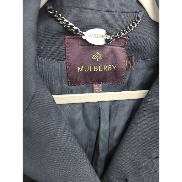 Mulberry Navy Blue Blazer Jacket US Size 0 - Picture 2 of 4